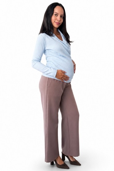 Pantalón de Embarazo Viña Marron Claro