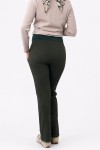 Pantalón de Embarazo Boca Ancha Jecy verde Invierno