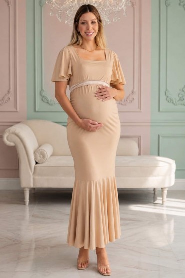 Vestido Revelacion Nizan Beige