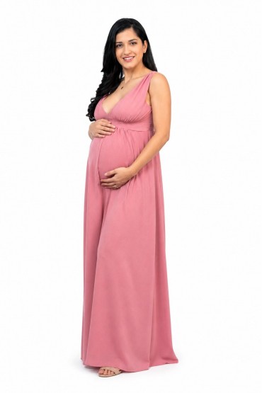 Vestido Baby Shower Diana Coral
