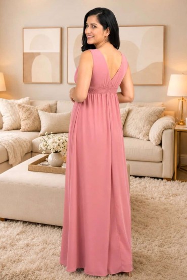 Vestido Baby Shower Diana Coral
