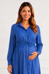 Vestido Camisero Materno Moni Denin Oscuro