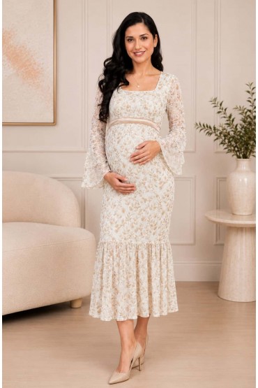 Vestido Revelacion Nizan Perla Beige