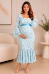 Vestido Revelacion Nizan Perla Celeste
