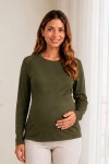 Polera Maternidad y Lactancia Romina Verde