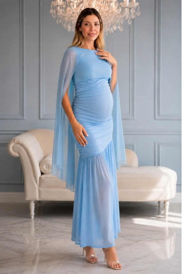 Vestido Revelacion Gala Celeste