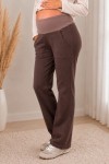 Pantalón de Embarazo Boca Ancha Jecy marron Invierno