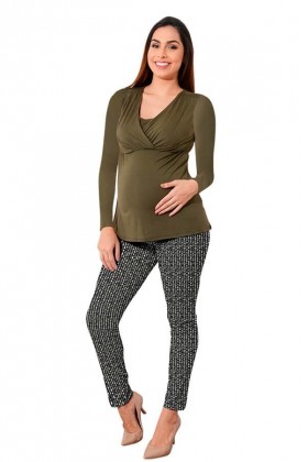 Pantalón de embarazo Tokio estampado Manchas Indira