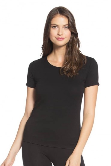 Polo Beyond The Basic manga corta negro