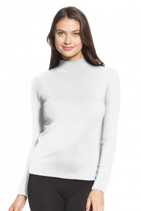 Polo Beyond The Basic de cuello alto blanco