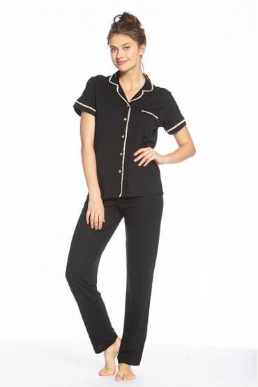 Pijama con Pantalón Sophie Basics Negro