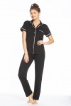 Pijama con Pantalón Sophie Basics Negro