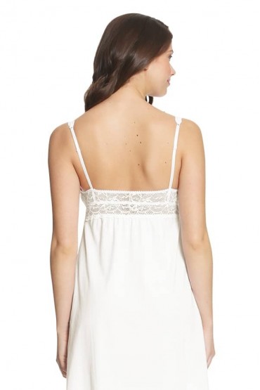 Camisón algodon pima Penélope Ivory