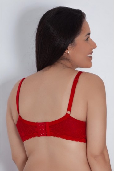 Sosten de Lactancia Fancy Rojo