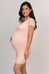 Vestido de Maternidad Lactancia Melinda Rosa
