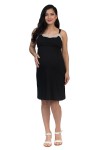Camisón Maternidad y Lactancia Algodón Pima Bella Negro