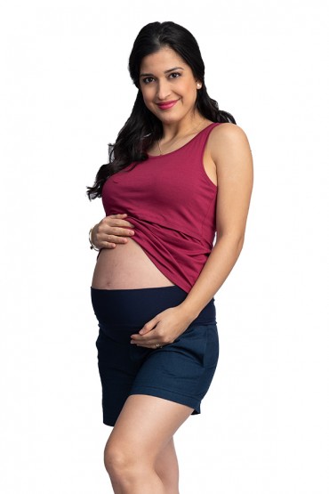 Short de de Embarazo Lourdes Azul Marino