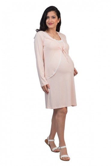 Mañanita lactancia algodon pima Bella Rosa