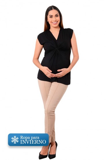 Pantalón de Embarazo Invierno Fiji Caqui