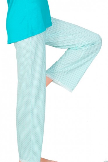 Pijama de Mujer Esmeralda Turquesa