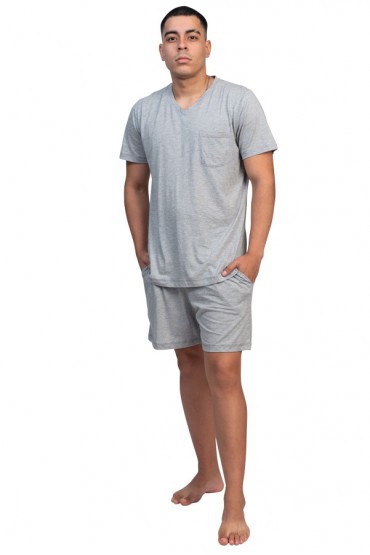 Pijama hombre algodon pima Short Melange - B Up Him
