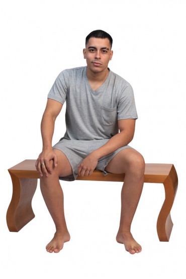 Pijama hombre algodon pima Short Melange - B Up Him