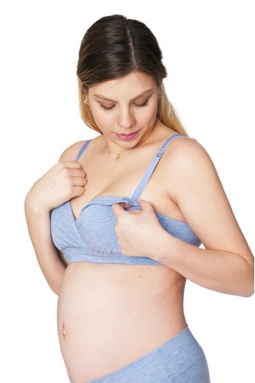 Brasier de Lactancia Sport Heather Gris