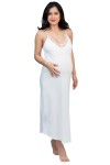 Camisón  de Algodon Pima Largo Alissa Ivory 503I