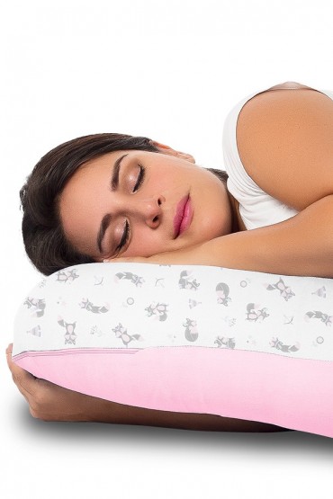 Almohadon Multifuncional Zorritos Rosa Monchitos