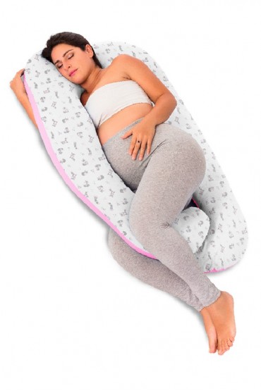 Almohadon Multifuncional Zorritos Rosa Monchitos