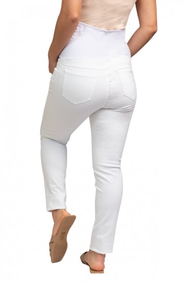 Jeans de Maternidad Denim Blanco
