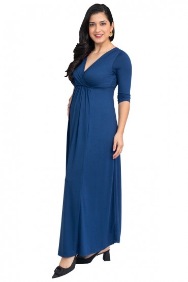 Vestido de Lactancia para fiesta Erika Azul