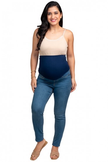 Jeans de embarazo Denim color Claro