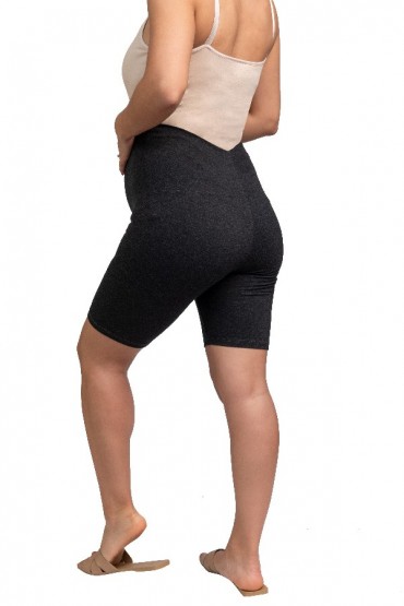 Biker Short maternidad algodón licrado negro