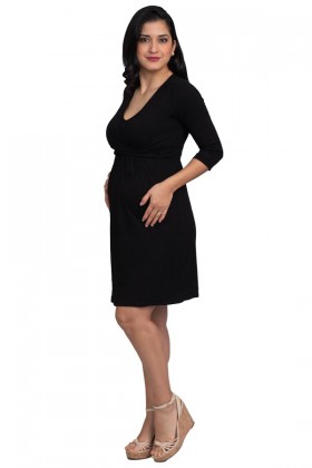 Vestido de lactancia Suzete color Negro