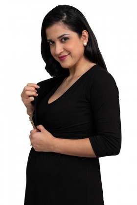 Vestido de lactancia Suzete color Negro