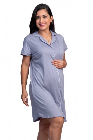 Camisero de Maternidad y Lactancia Paige Lila Corto