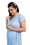 Vestido de Maternidad y Lactancia Divine Celeste Flores