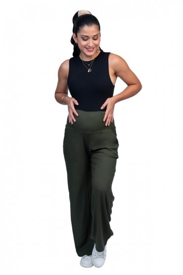Pantalón de Embarazo Viña Verde Militar
