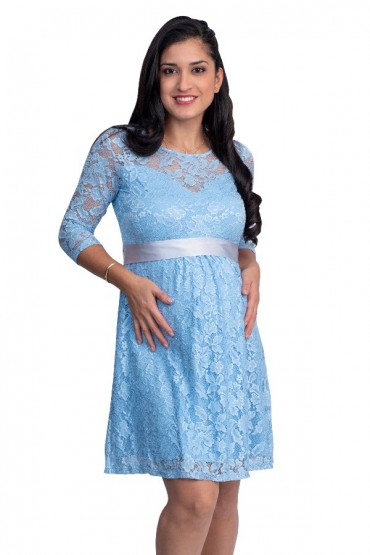 Vestido Baby Shower Fania Celeste