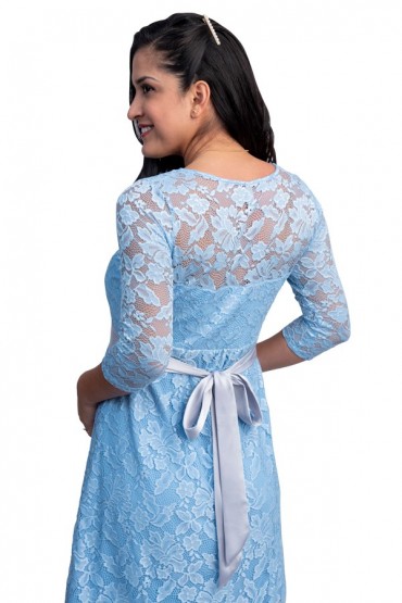 Vestido Baby Shower Fania Celeste