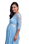 Vestido Baby Shower Fania Celeste