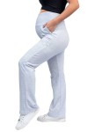 Pantalón de Embarazo Boca Ancha Jecy Heather Gris Verano