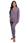 Pijama de Lactancia Peige Algodón Pima Purple Ash