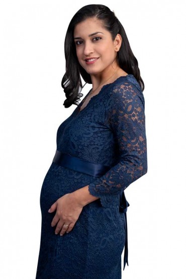 Vestido de Baby Shower Chloe Azul