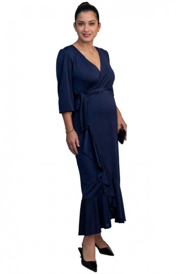 Vestido de Lactancia para Fiesta Clio Azul Marino