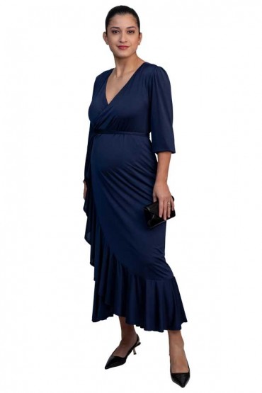 Vestido de Lactancia para Fiesta Clio Azul Marino