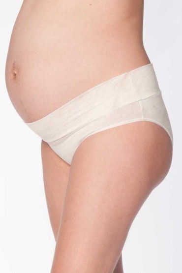 Calzón de embarazo Algodón Bella beige