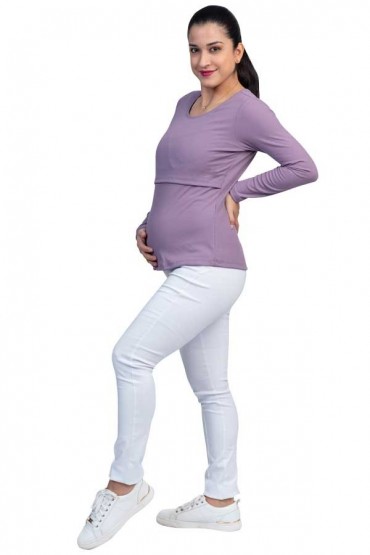 Polo de Lactancia ML Carmen Morado Rib