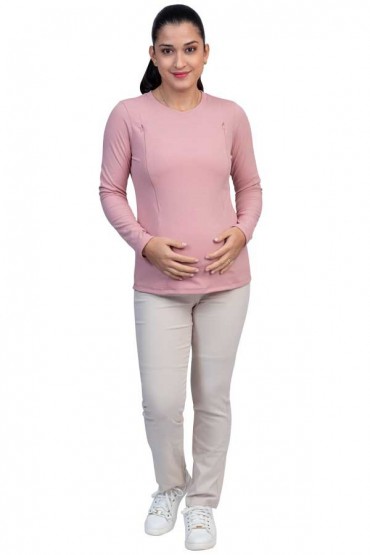 Polera de Lactancia Jaisa Rosado